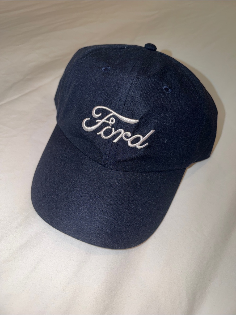 Ford Navy Baseball Cap with White Script